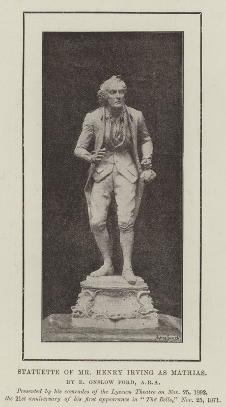 Estatueta do Sr. Henry Irving como Mathias de English Photographer
