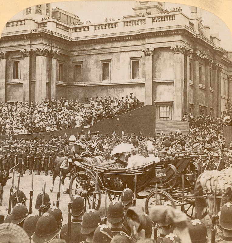 Impressão estereográfica do Jubileu de Diamante da Rainha Victorias de English Photographer