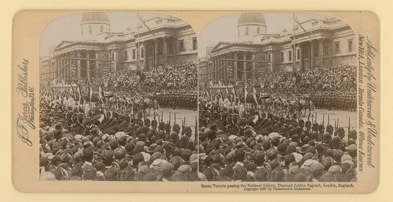 Impressão estereográfica do Jubileu de Diamante da Rainha Victorias de English Photographer