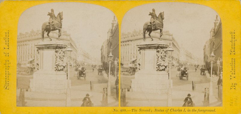 Imagem estereoscópica de Charing Cross de English Photographer