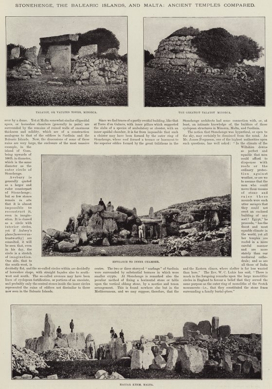 Stonehenge, Ilhas Baleares e Malta, templos antigos comparados de English Photographer