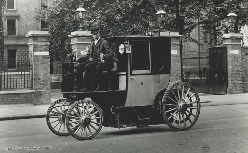 Táxis - elétricos, 1897-1900 de English Photographer