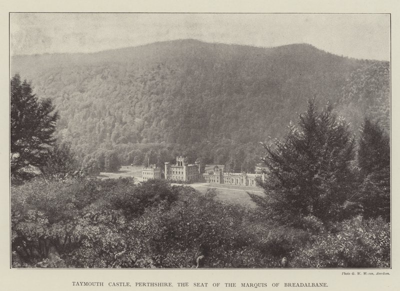 Castelo de Taymouth, Perthshire, a sede do Marquês de Breadalbane de English Photographer