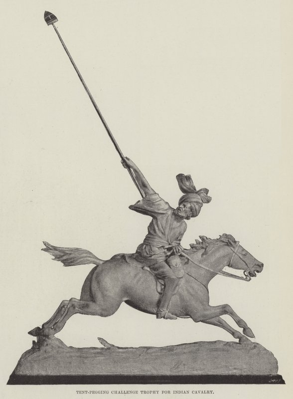 Troféu do Desafio da Tenda para a Cavalaria Indiana de English Photographer