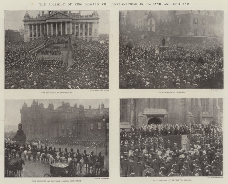 A adesão do rei Edward VII, Proclamações na Inglaterra e na Escócia de English Photographer