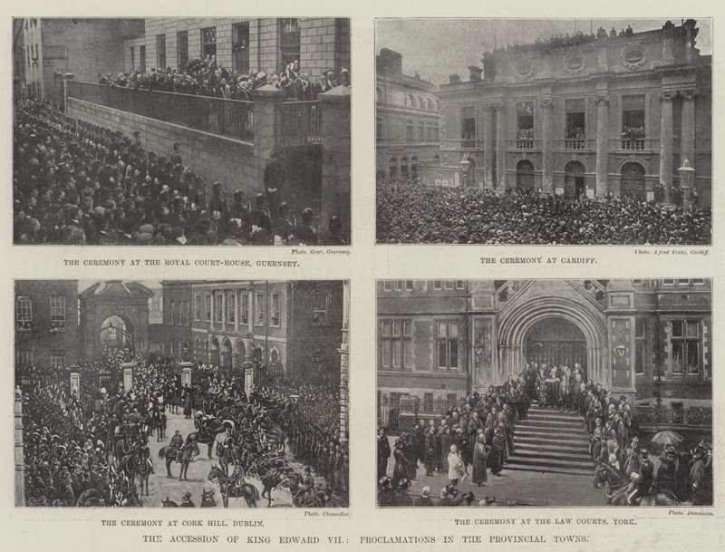 A Adesão do Rei Edward VII, Proclamações nas Cidades Provinciais de English Photographer