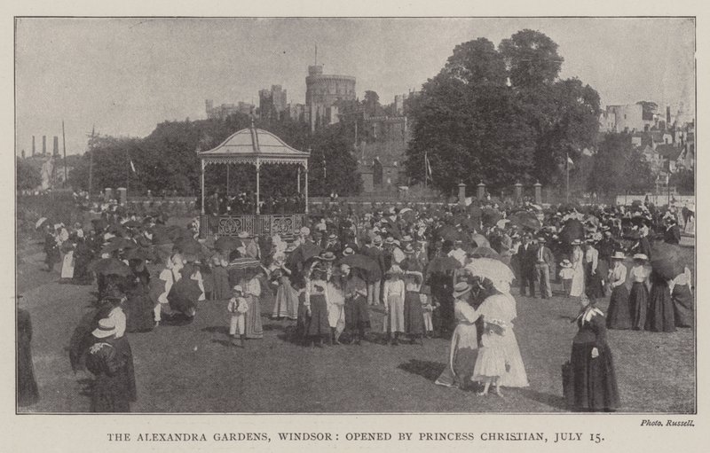 The Alexandra Gardens, Windsor, inaugurado pela princesa Christian, 15 de julho de English Photographer