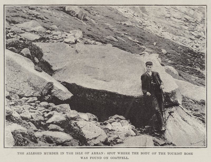 O suposto assassinato na ilha de Arran, local onde o corpo da Rosa Turística foi encontrado em Goatfell de English Photographer