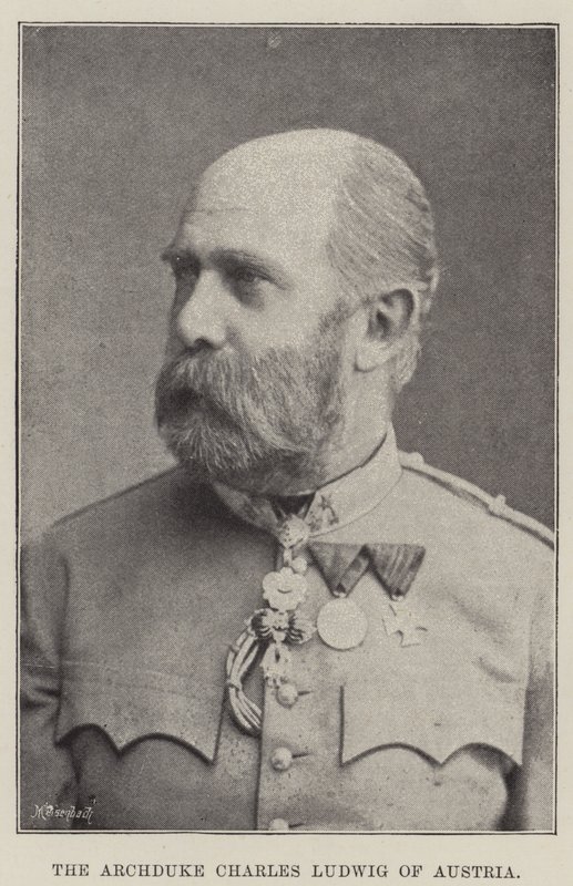 O arquiduque Charles Ludwig da Áustria de English Photographer