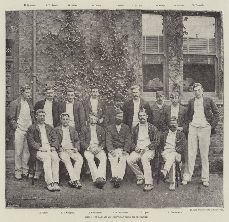 Os jogadores australianos de críquete na Inglaterra de English Photographer