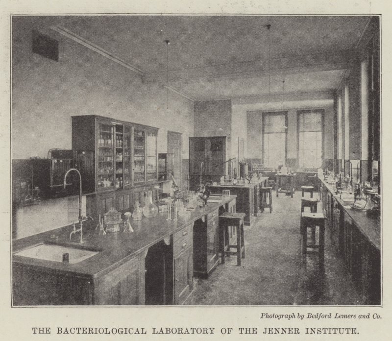O Laboratório Bacteriológico do Instituto Jenner de English Photographer