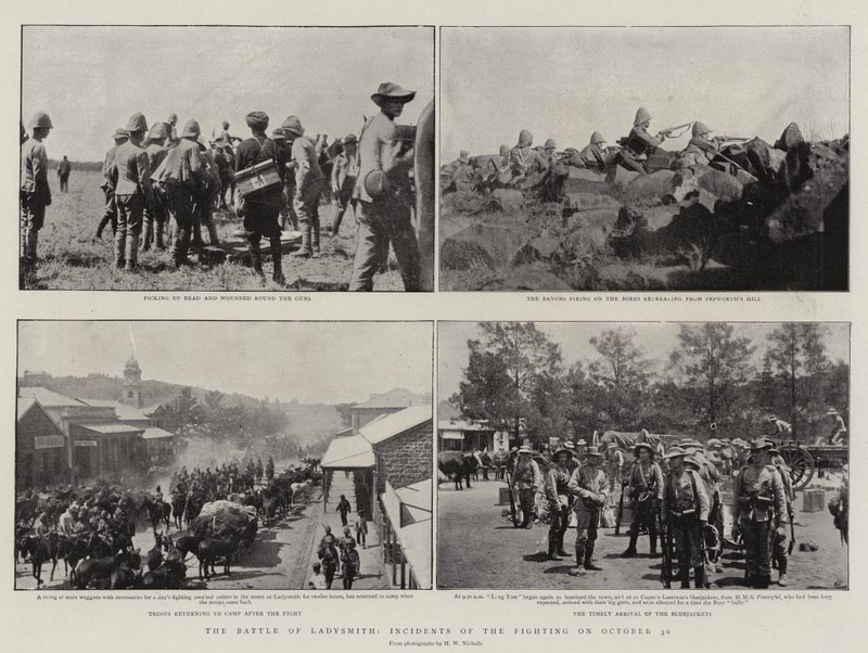 A Batalha de Ladysmith, Incidentes do Combate em 30 de outubro de English Photographer
