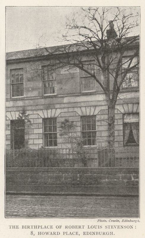 O local de nascimento de Robert Louis Stevenson, 8, Howard Place, Edinburgh de English Photographer