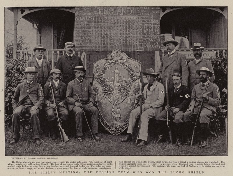 O Bisley Meeting, o time inglês que ganhou o Elcho Shield de English Photographer