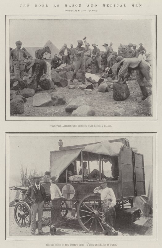 O Boer como pedreiro e médico de English Photographer