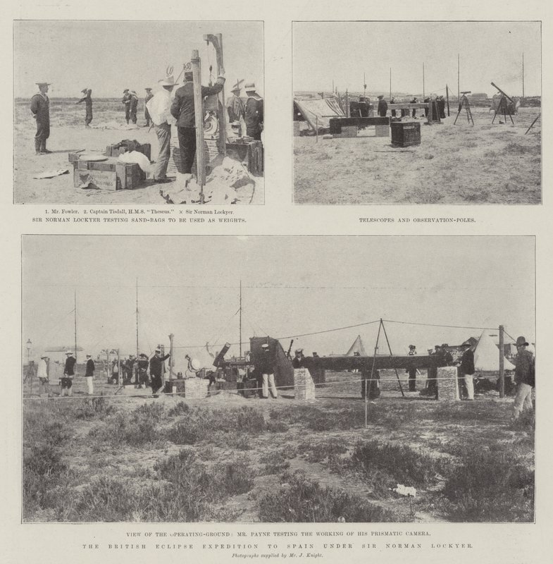 A expedição britânica do Eclipse à Espanha sob Sir Norman Lockyer de English Photographer