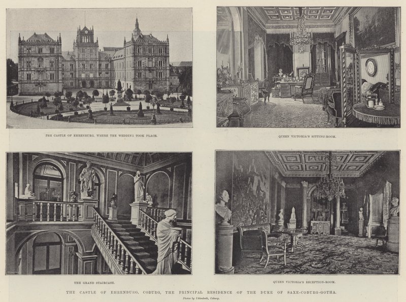 O Castelo de Ehrenburg, Coburg, a Residência Principal do Duque de Saxe-Coburg-Gotha de English Photographer