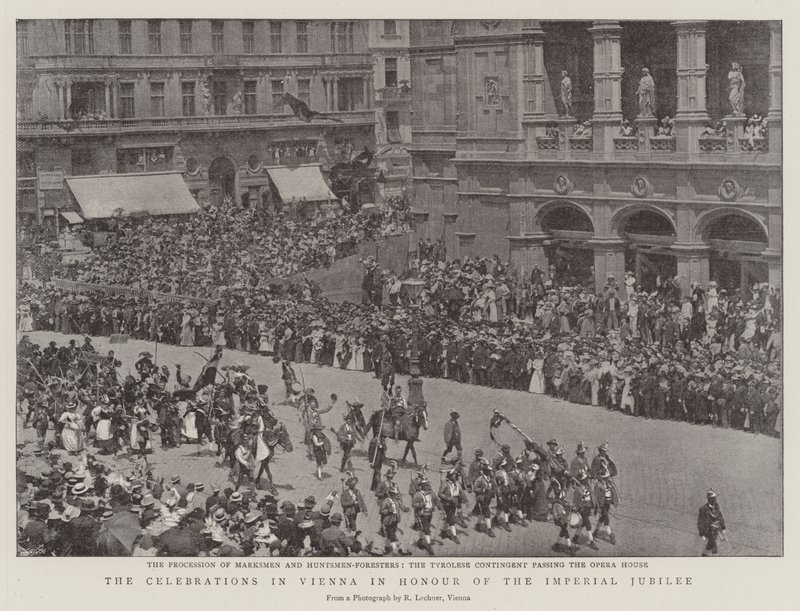 As celebrações em Viena em honra do Jubileu Imperial de English Photographer
