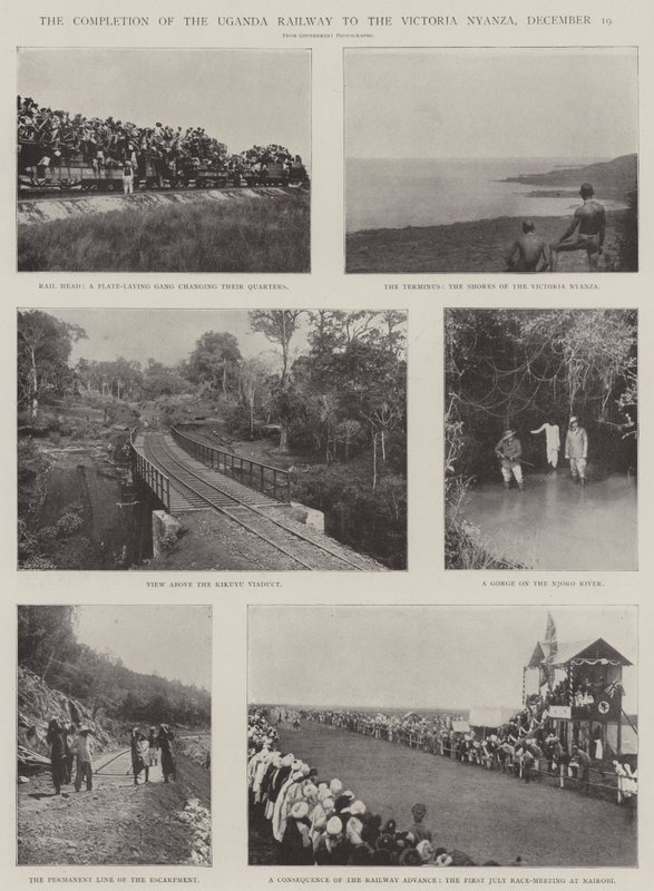 A conclusão da estrada de ferro de Uganda para o Victoria Nyanza, 19 de dezembro de English Photographer