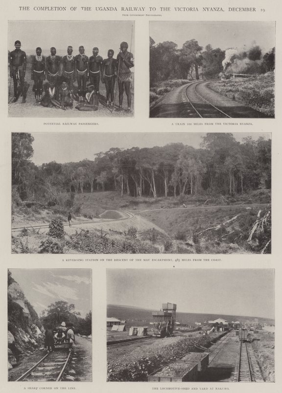 A conclusão da estrada de ferro de Uganda para o Victoria Nyanza, 19 de dezembro de English Photographer