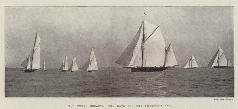 The Cowes Regatta, a corrida pela Copa dos Imperadores de English Photographer