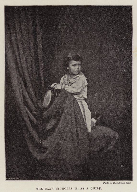 O czar Nicolau II como uma criança de English Photographer