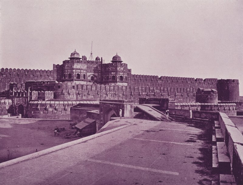 A, delhi, portão, agra, forte de English Photographer