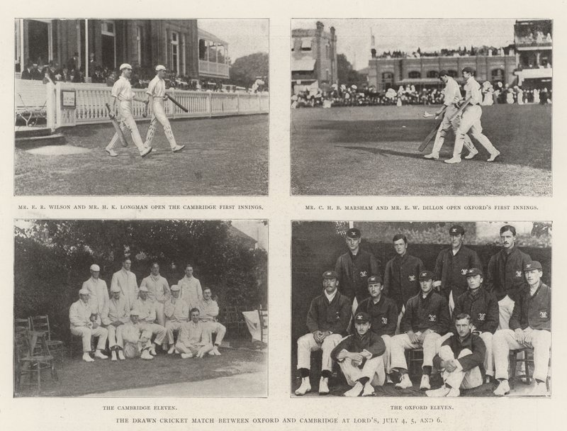 The Drawn Cricket Match entre Oxford e Cambridge em Lords, 4, 5 e 6 de julho de English Photographer