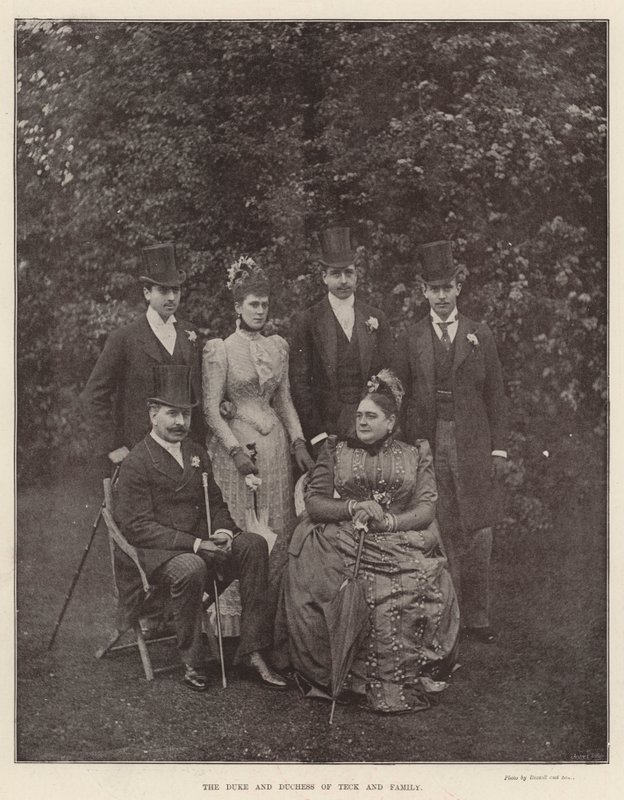 O Duque e a Duquesa de Teck e Família de English Photographer