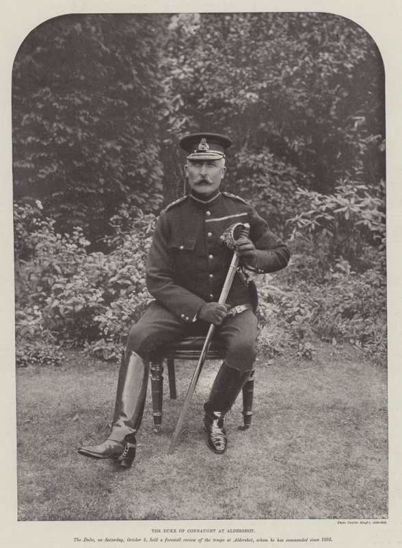 O duque de Connaught em Aldershot de English Photographer
