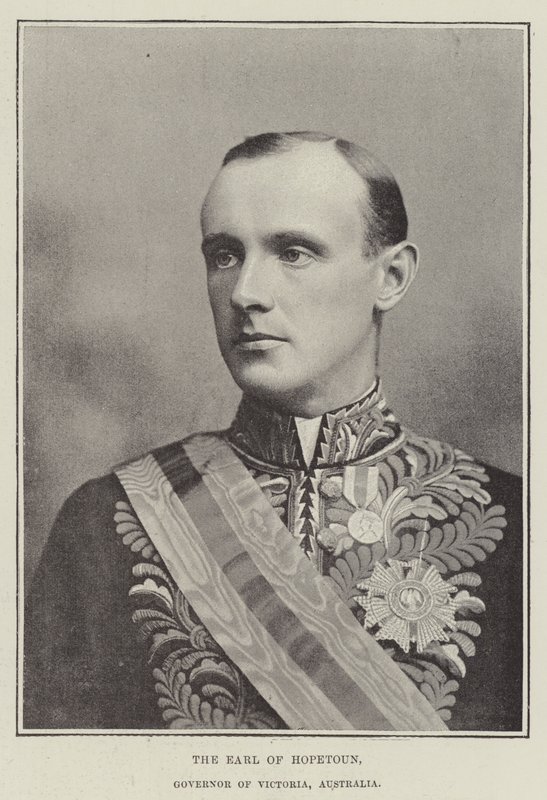 O conde de Hopetoun, governador de Victoria, Austrália de English Photographer