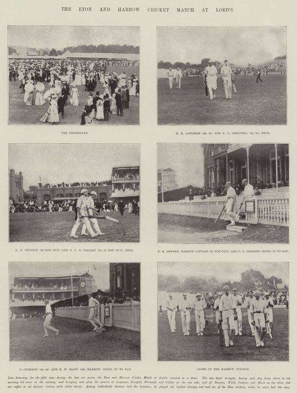 O Eton e Harrow Cricket Match no Lords de English Photographer