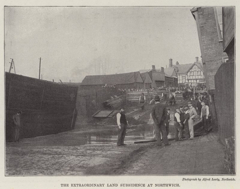 O subsídio extraordinário da terra em Northwich de English Photographer