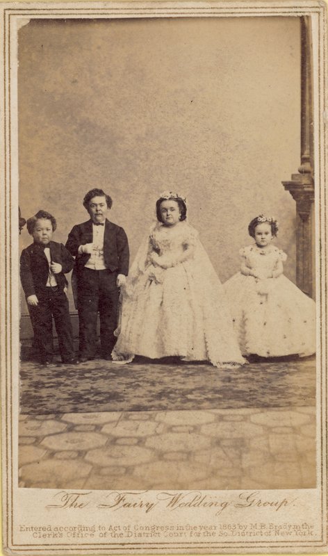 O grupo de casamento de fada; General Tom Thumb de English Photographer