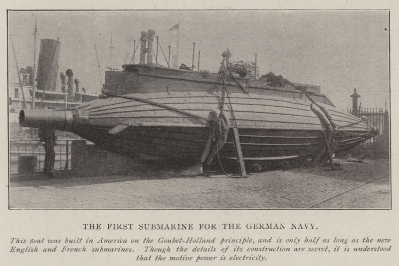 O primeiro submarino da marinha alemã de English Photographer