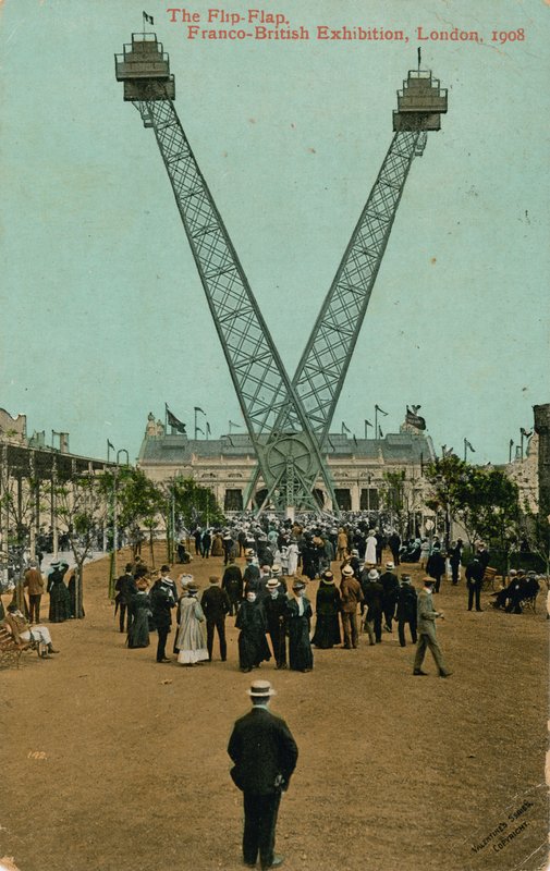 The Flip-Flap, Exposição Franco-Britânica, Londres, 1908 de English Photographer