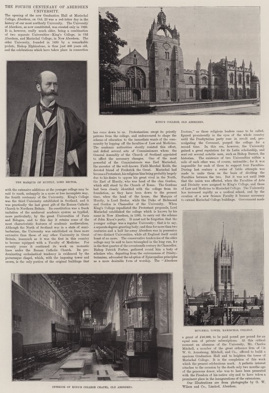 O quarto centenário da Universidade de Aberdeen de English Photographer