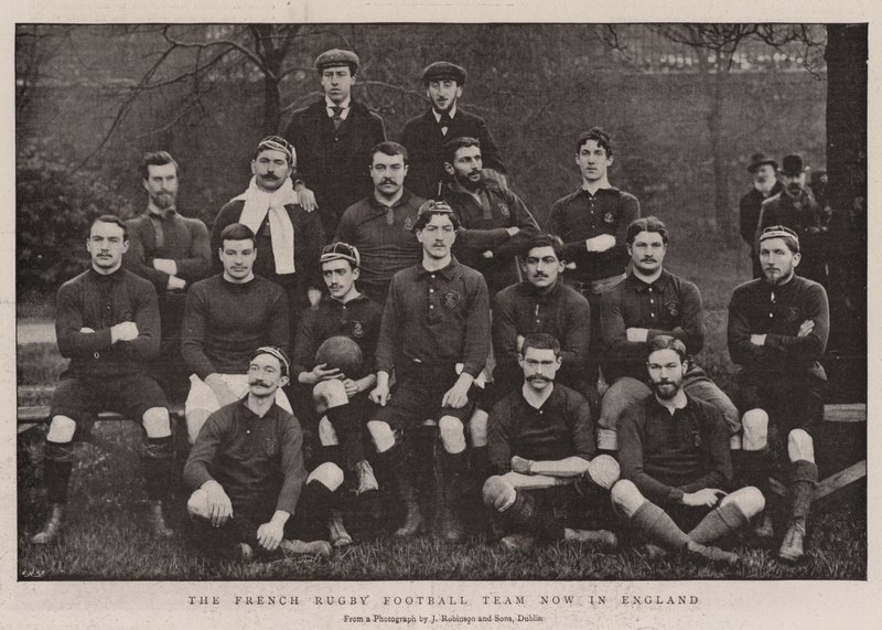A equipe de futebol francesa de rugby agora na Inglaterra de English Photographer