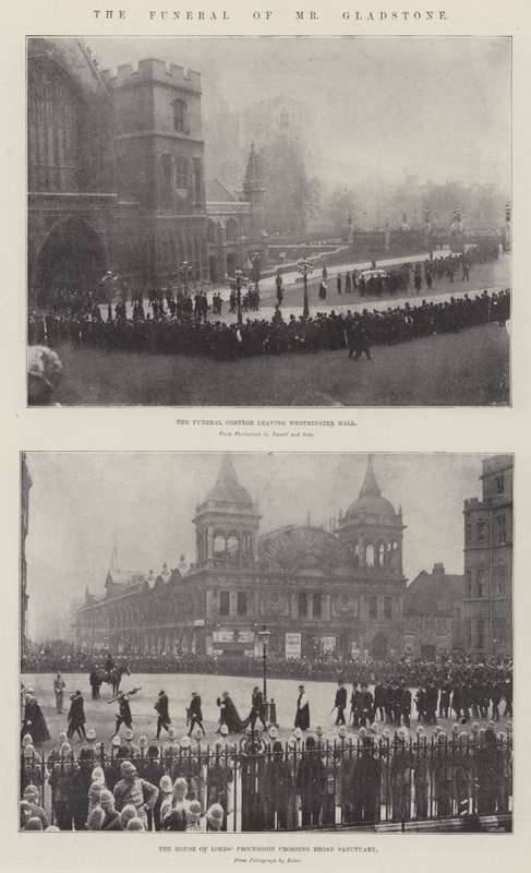 O funeral do senhor Gladstone de English Photographer
