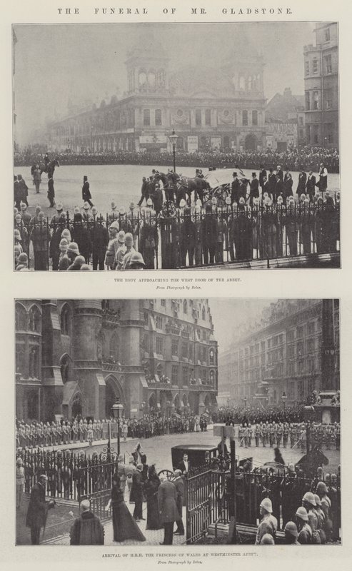 O funeral do senhor Gladstone de English Photographer