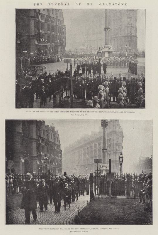 O funeral do senhor Gladstone de English Photographer