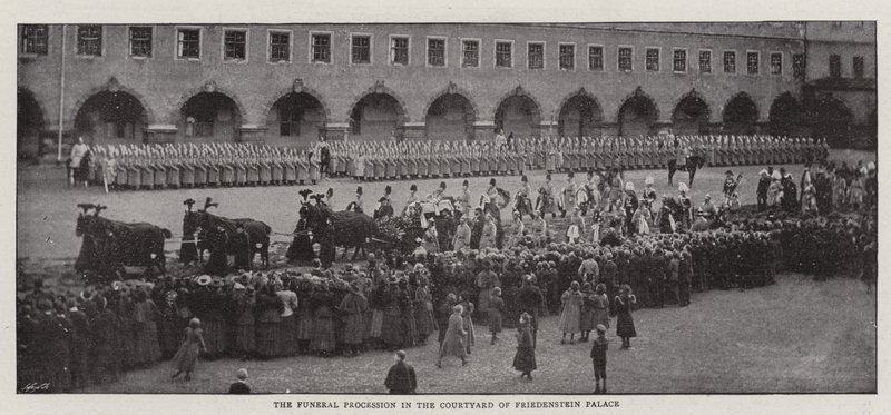 O funeral do falecido príncipe Alfred de Saxe-Coburg e Gotha de English Photographer