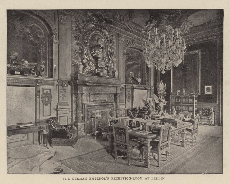 O quarto de recepção dos imperadores alemães em Berlim de English Photographer