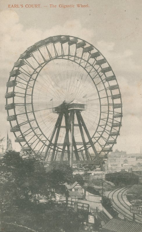 A roda gigantesca, Earls Court, Londres de English Photographer