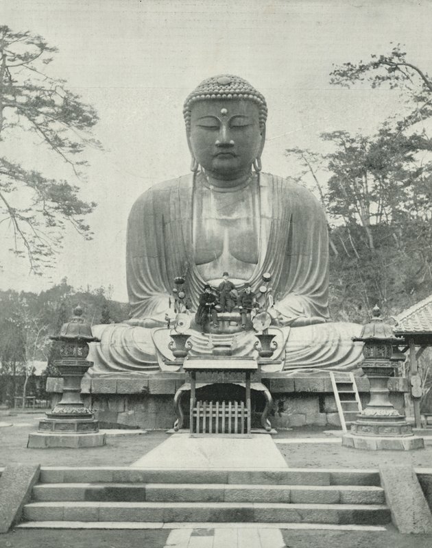 O Grande Buda de Bronze, Japão (foto a p/b) de English Photographer