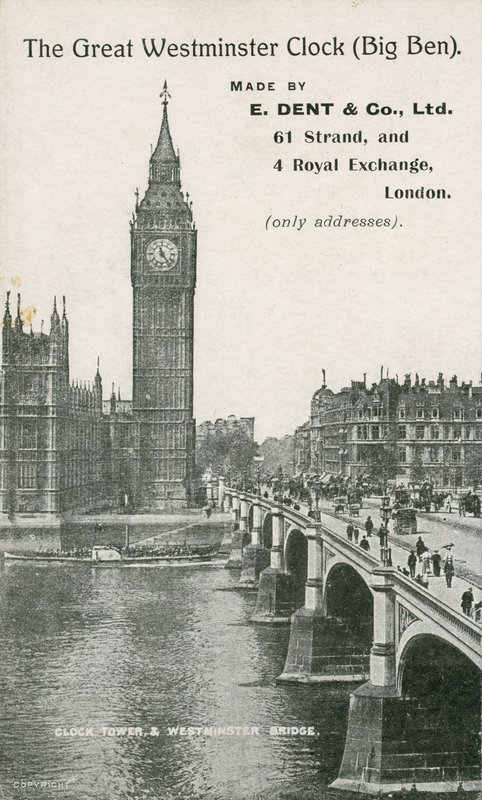 O Grande Relógio De Westminster, Big Ben, Feito Por E Dent und Co Ltd de English Photographer