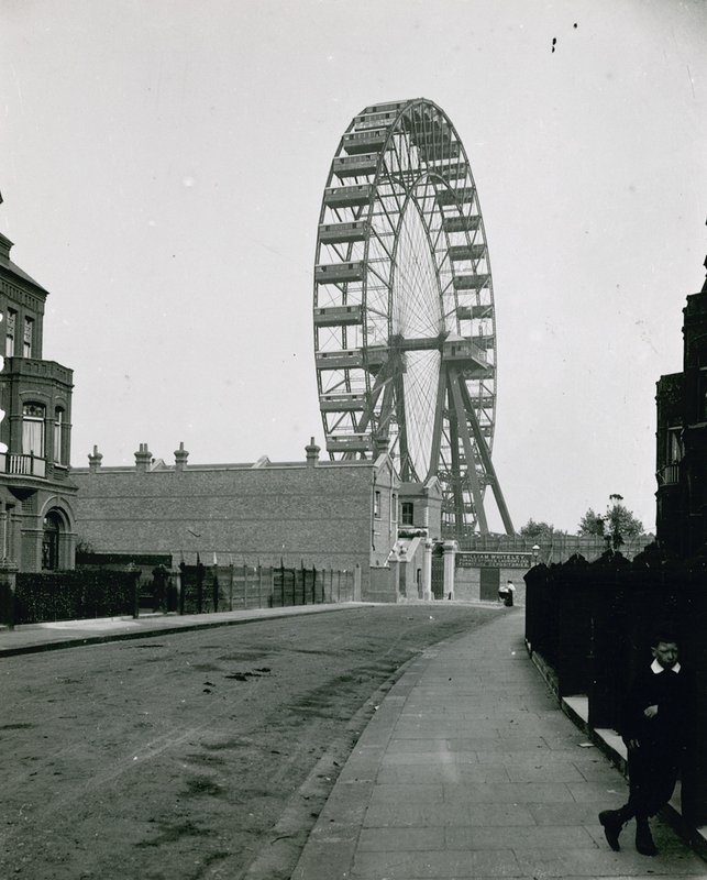 A Grande Roda, Earls Court; Londres de English Photographer