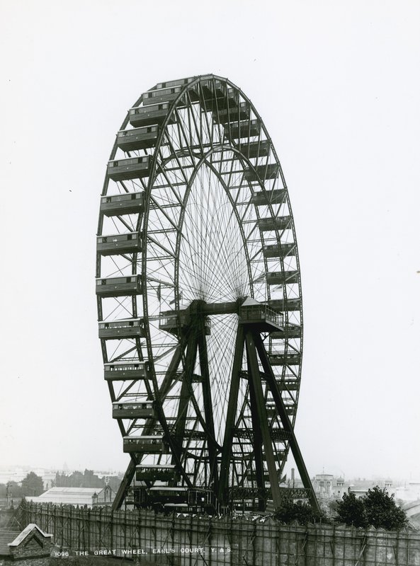 A grande roda em Earls Court, Londres de English Photographer