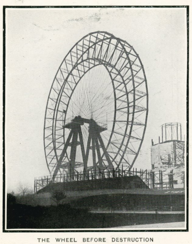 A Grande Roda em Earls Court, Londres; de The Sphere, 13 de abril de 1907 de English Photographer