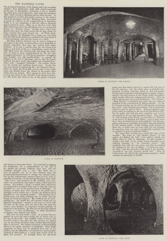 As cavernas de Hastings de English Photographer